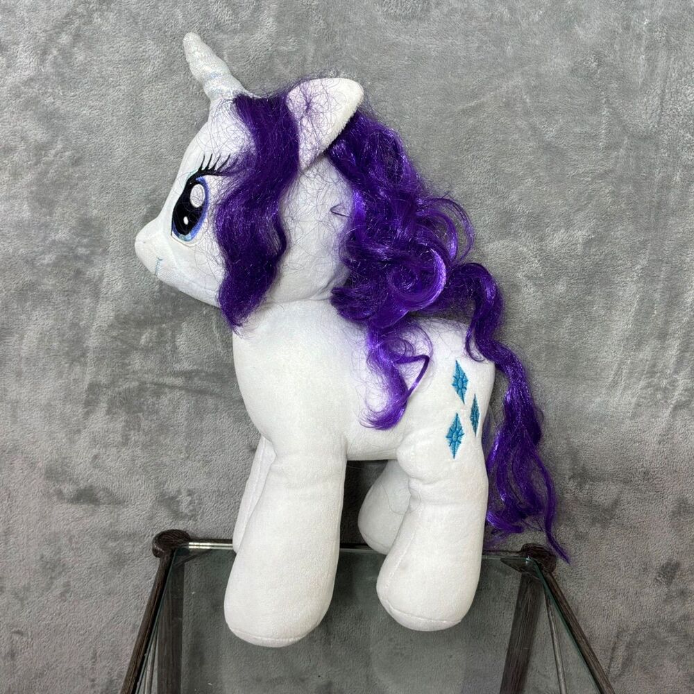 Build a Bear My Little Pony Rarity Plush Stuffed Animal BAB Unicorn 16" White
